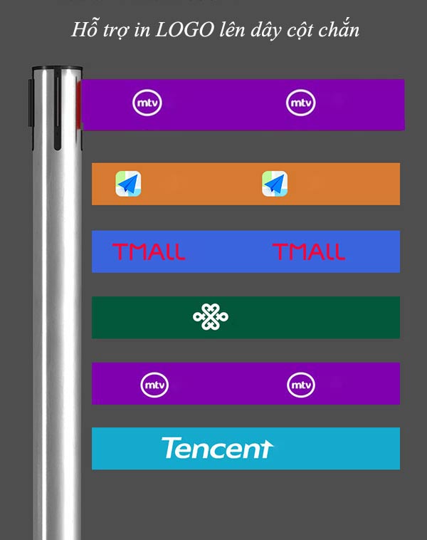 Phần dây căng có thể in logo, thông điệp