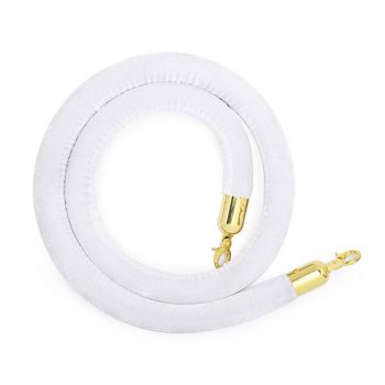 Dây nhung cột chắn inox màu trắng