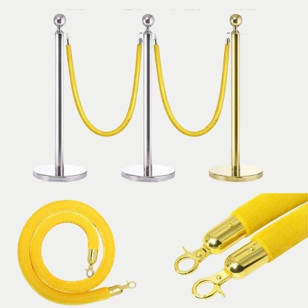 Dây nhung giúp liên kết các trụ chắn lại với nhau