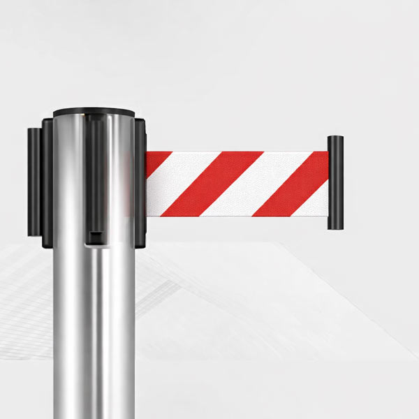 Cận cảnh dây căng kéo màu trắng kẻ đỏ