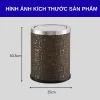 Thùng rác bọc giả da họa tiết ai cập có nắp lật