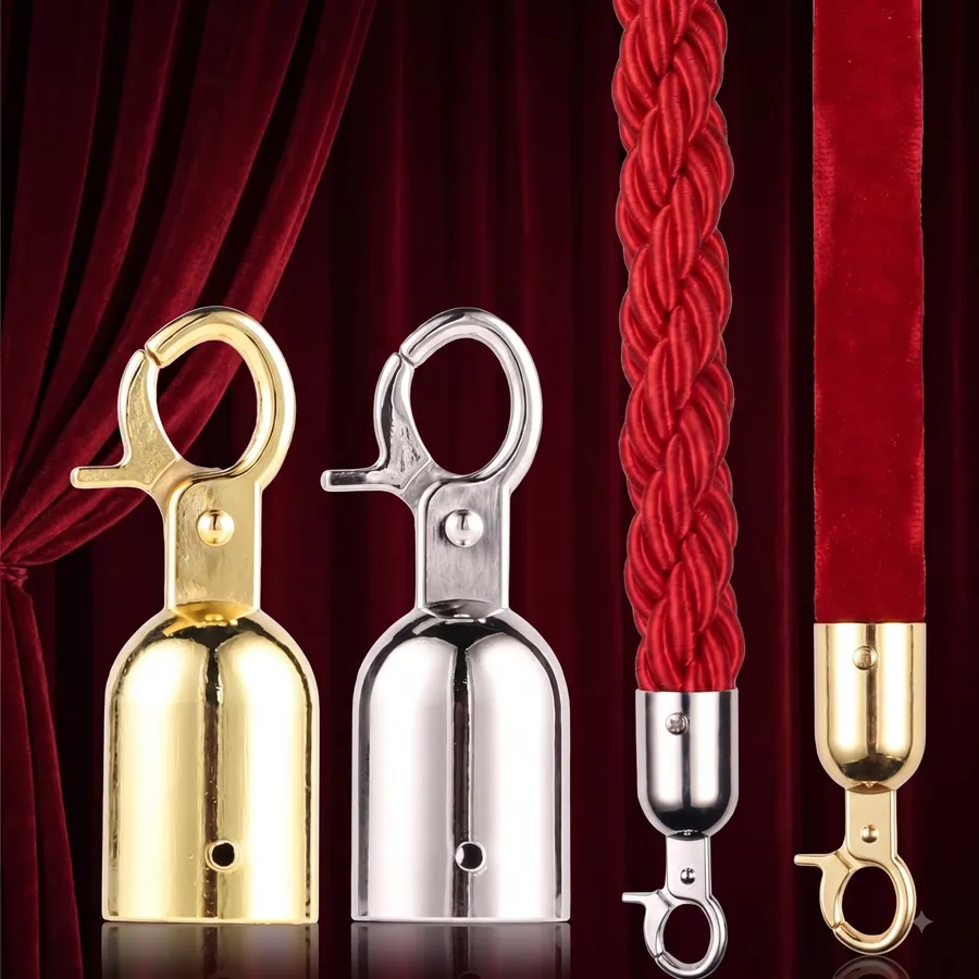 Móc nối dây cột chắn inox trắng, inox vàng