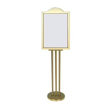 Bảng chỉ dẫn thông tin đặt sảnh bằng inox vàng