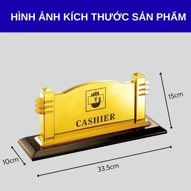 Kích thước biển chức danh để bàn