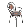 Ghế sắt Mosaic sân vườn ngoài trời