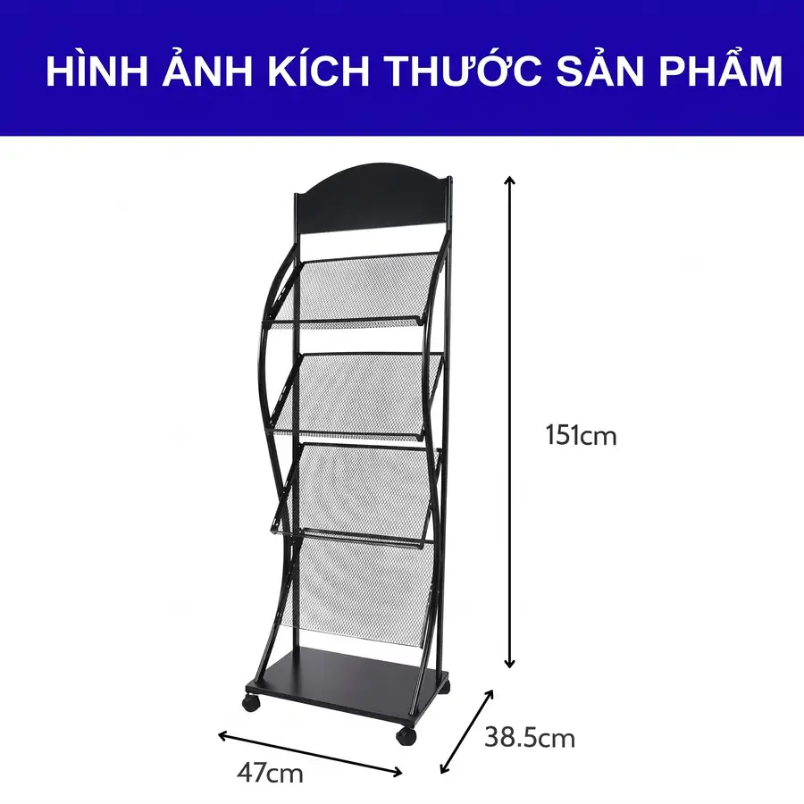 Kích thước kệ để catalogue