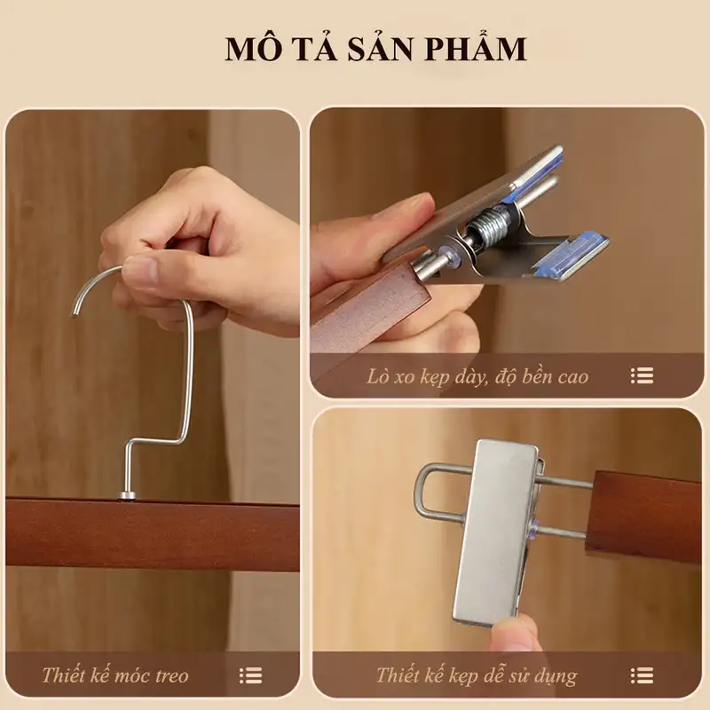 Đặc điểm của móc kẹp quần áo trẻ em, người lớn
