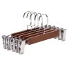 Móc kẹp quần áo gỗ 2 đầu kẹp inox
