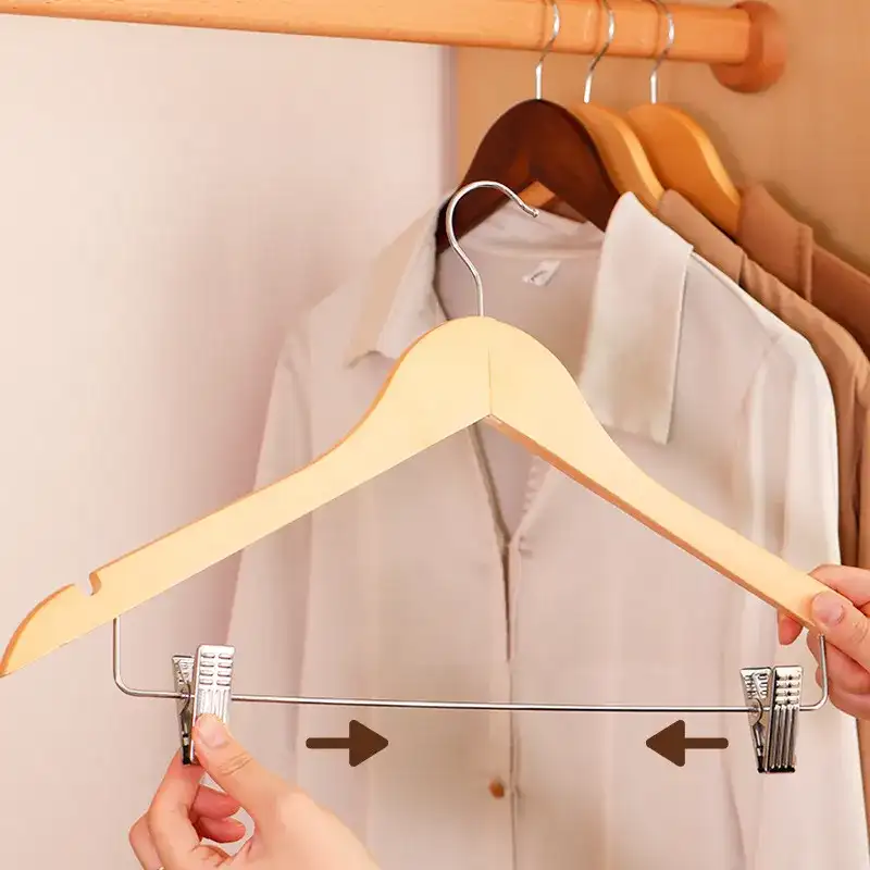 2 đầu kẹp trên móc treo quần áo linh hoạt điều chỉnh được