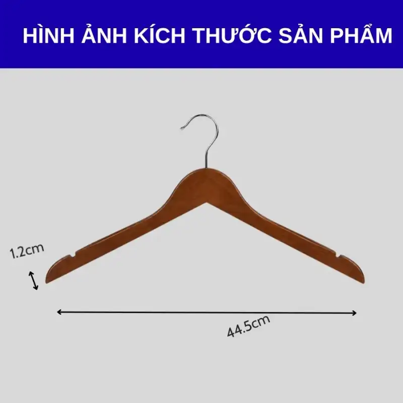 Tham khảo kích thước móc gỗ treo quần áo